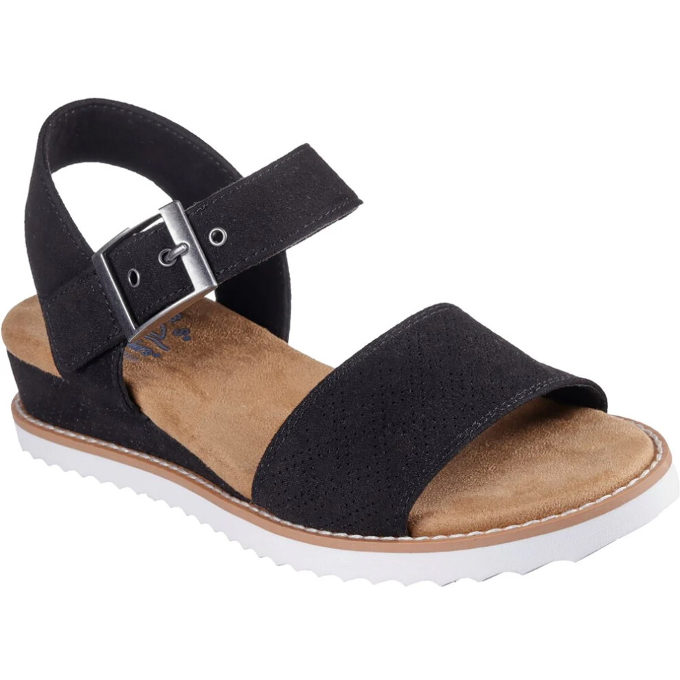(4 UK, Black) Skechers Womens/Ladies Desert Kiss Serendipitous Sandals