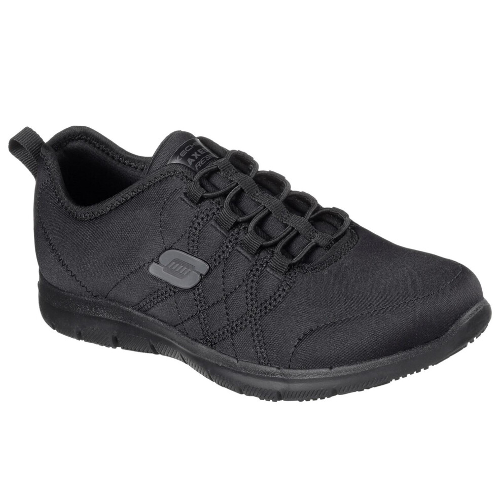 (4 UK, Black) Skechers Womens/Ladies Ghenter Srelt Safety Shoes