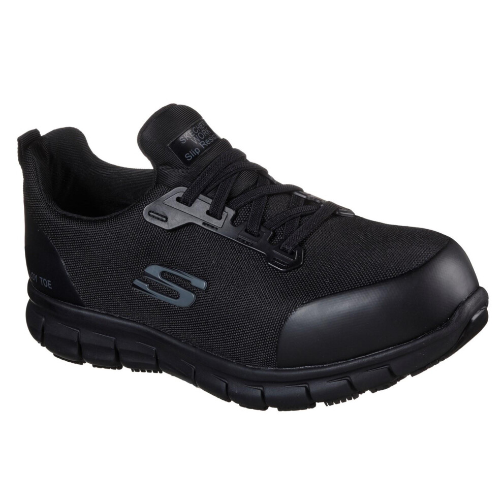 (5 UK, Black) Skechers Womens/Ladies Sure Track Jixie Safety Shoes