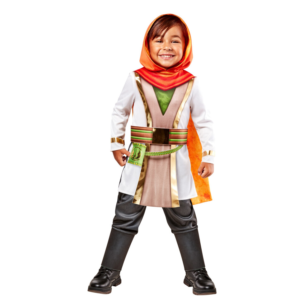 (3-4 Years, White) Star Wars: Young Jedi Adventures Childrens/Kids Kai Brightstar Costume