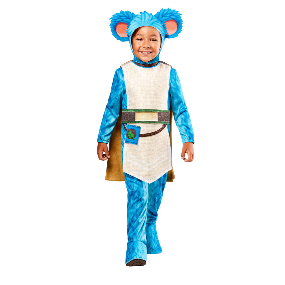 (5-6 Years, Blue/White) Star Wars: Young Jedi Adventures Childrens/Kids Nubs Costume