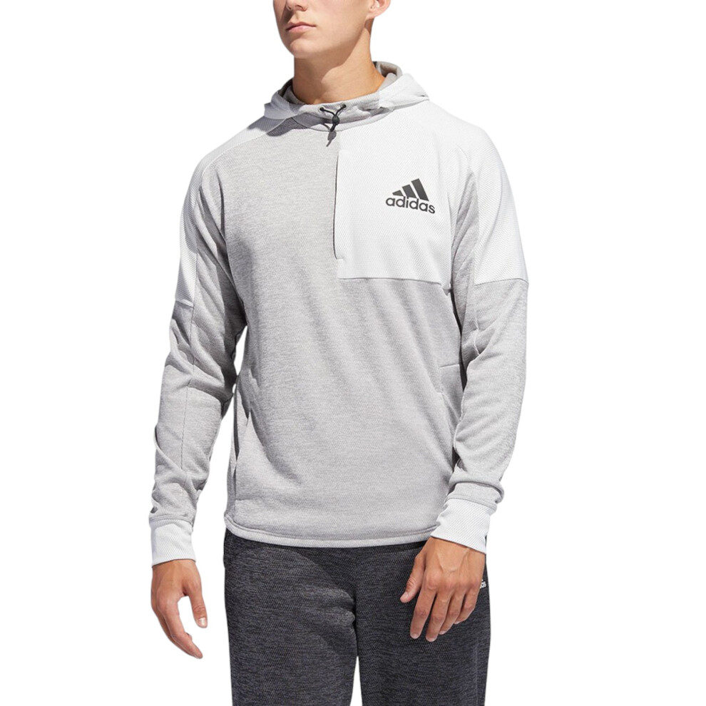 Adidas (Grey, M) Du2555 Mens Hoodies Hooded Sweatshirts