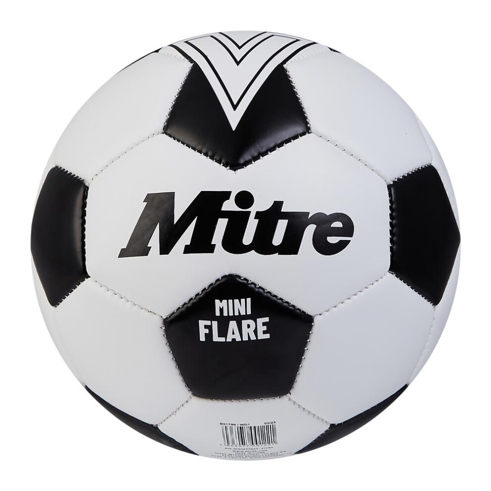 (1, Black/White) Mitre Mini Flare Ball