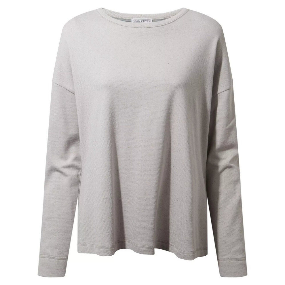 (14 UK, Lunar Grey Marl) Craghoppers Womens/Ladies Forres Long-Sleeved T-Shirt
