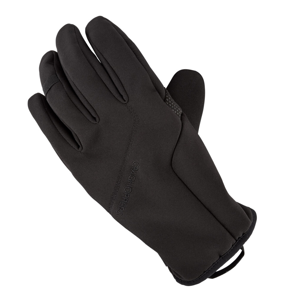 (S-M, Black) Craghoppers Unisex Adult Altis Softshell Gloves