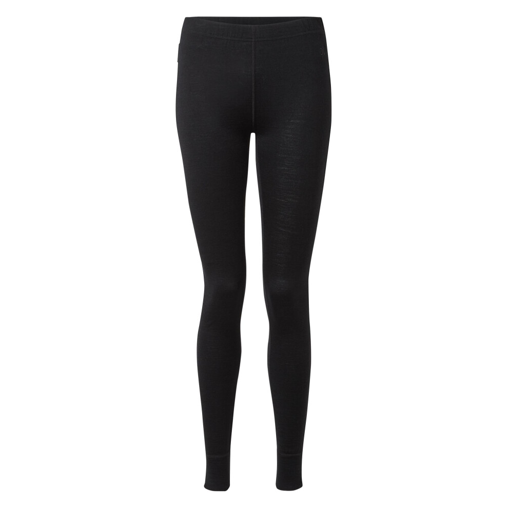 (20 UK, Black) Craghoppers Womens/Ladies Merino Baselayer Tights