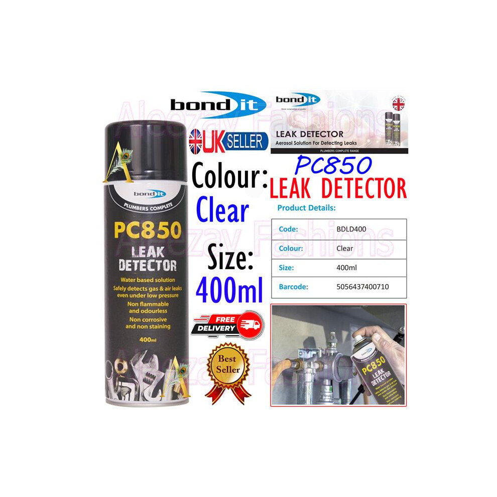 Pc850 Leak Detector Aerosol Solution For Detecting Gas Air Leaks 400Ml 5056437400710