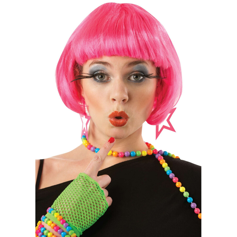 (One Size, Hot Pink) Rubies Super Model Wig