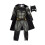 Batman (S, Black/Grey/Yellow) Batman Boys Deluxe Costume 1