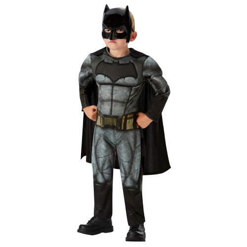 Batman (S, Black/Grey/Yellow) Batman Boys Deluxe Costume 2