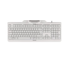 Teclado CHERRY JK-A0100DE-0 GRIS USB - QWERTZ - Lector de tarjetas inteligentes - Tecnología Cherry LPK