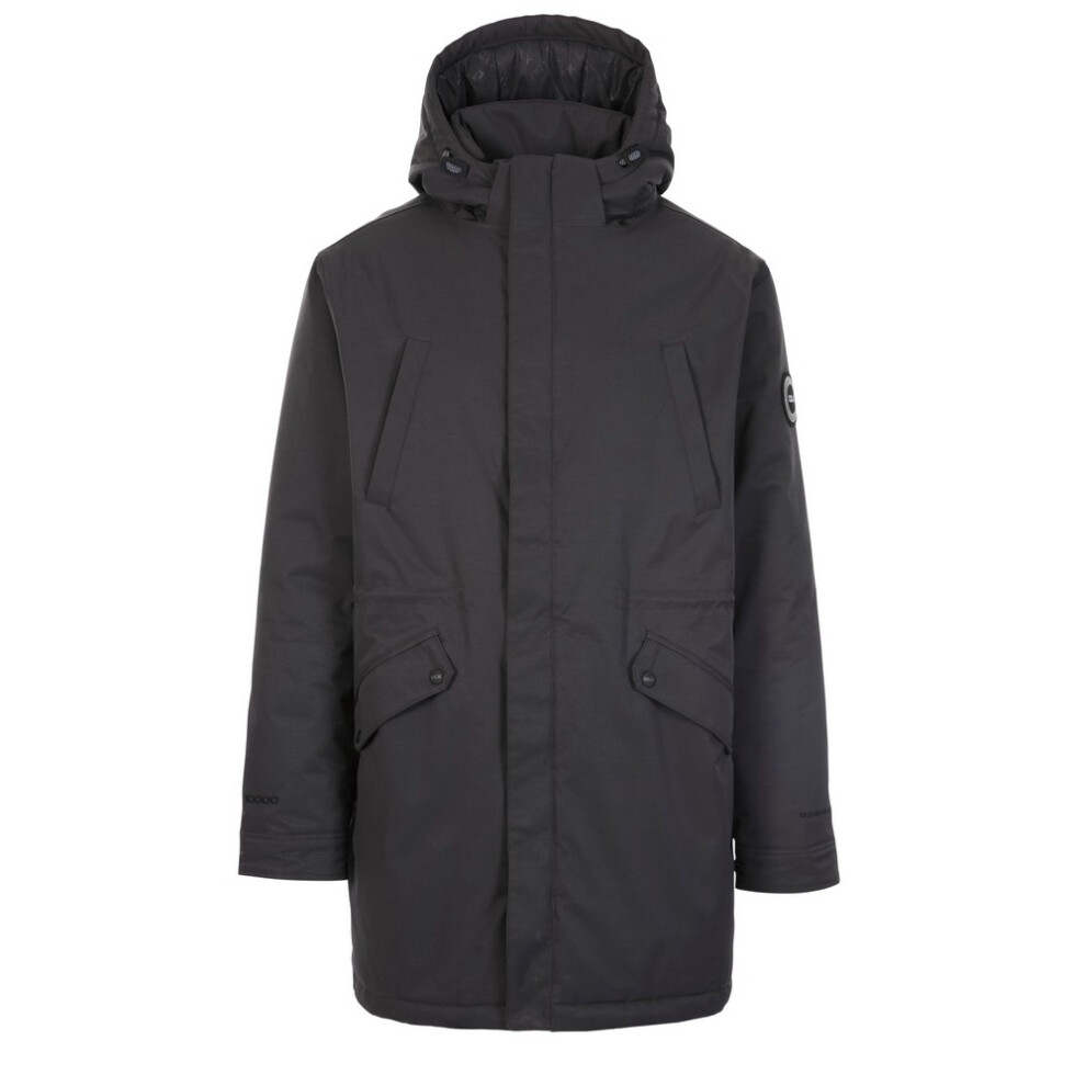 Trespass Men's Dark/Grey Caleb Dlx Waterproof Jacket - M - 100% Polyester - Image 3