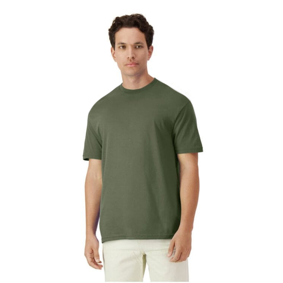 Gildan (Xl, Military ) Plain Lightweight T-Shirt Men's Green