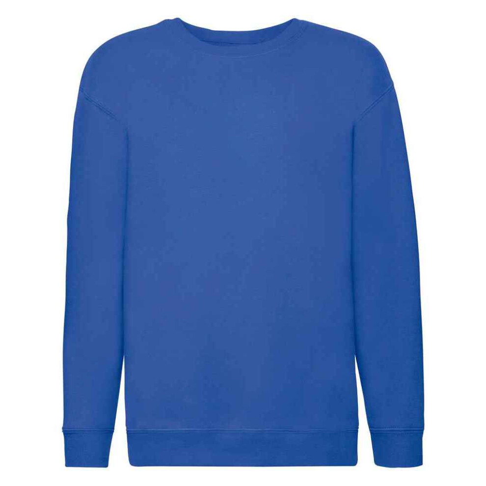 (14-15 Years, Royal Blue) Fruit of the Loom Childrens/Kids Premium Drop Shoulder Sweatshirt