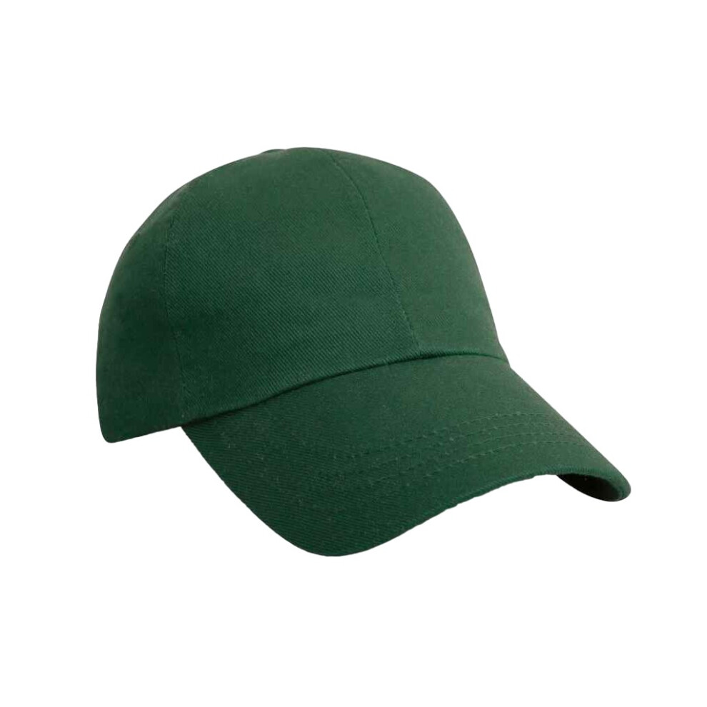 (One Size, Bottle Green) Result Headwear Pro Style Plain Heavy Brushed Cotton Baseball Cap