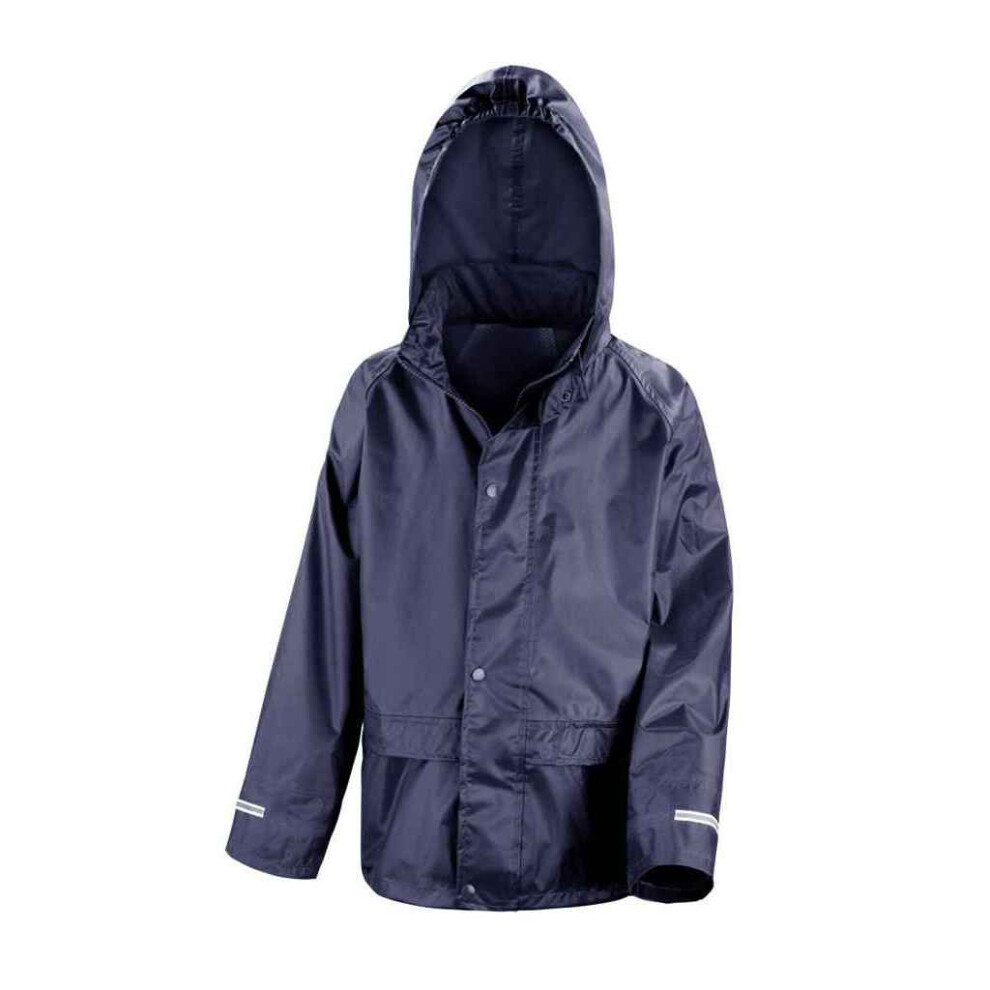 (7-8 Years, Navy) Result Core Childrens/Kids Waterproof Over Jacket