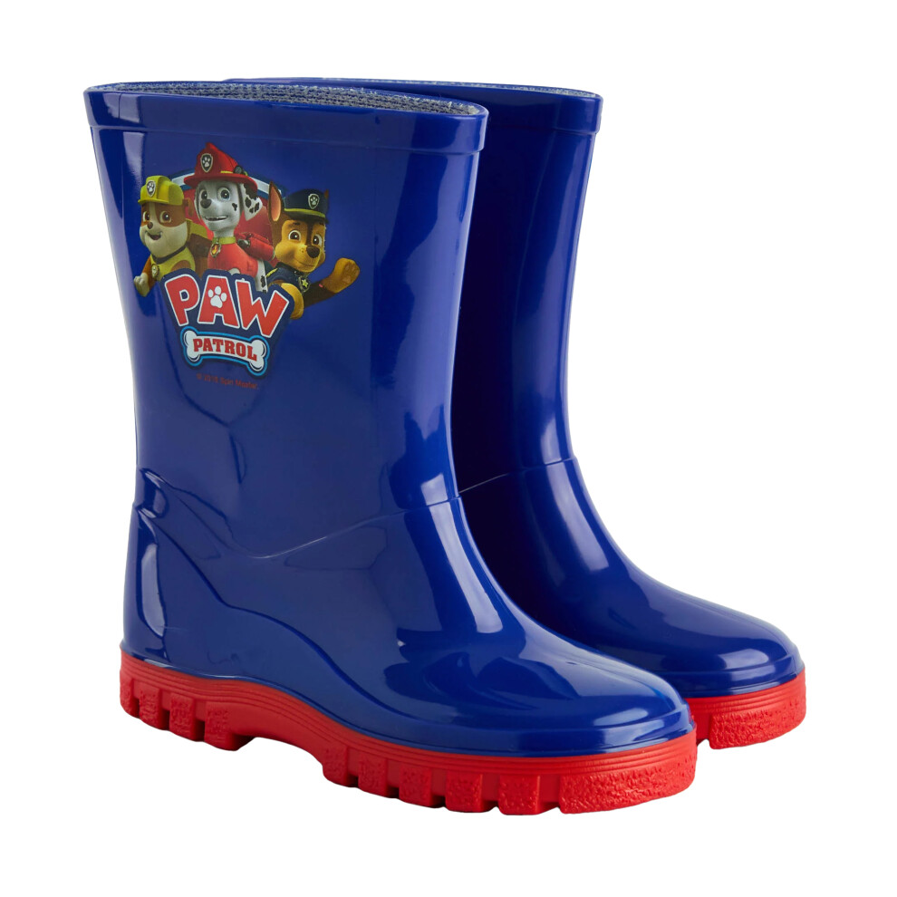 (4 UK, Blue) Paw Patrol Childrens/Kids Wellington Boots