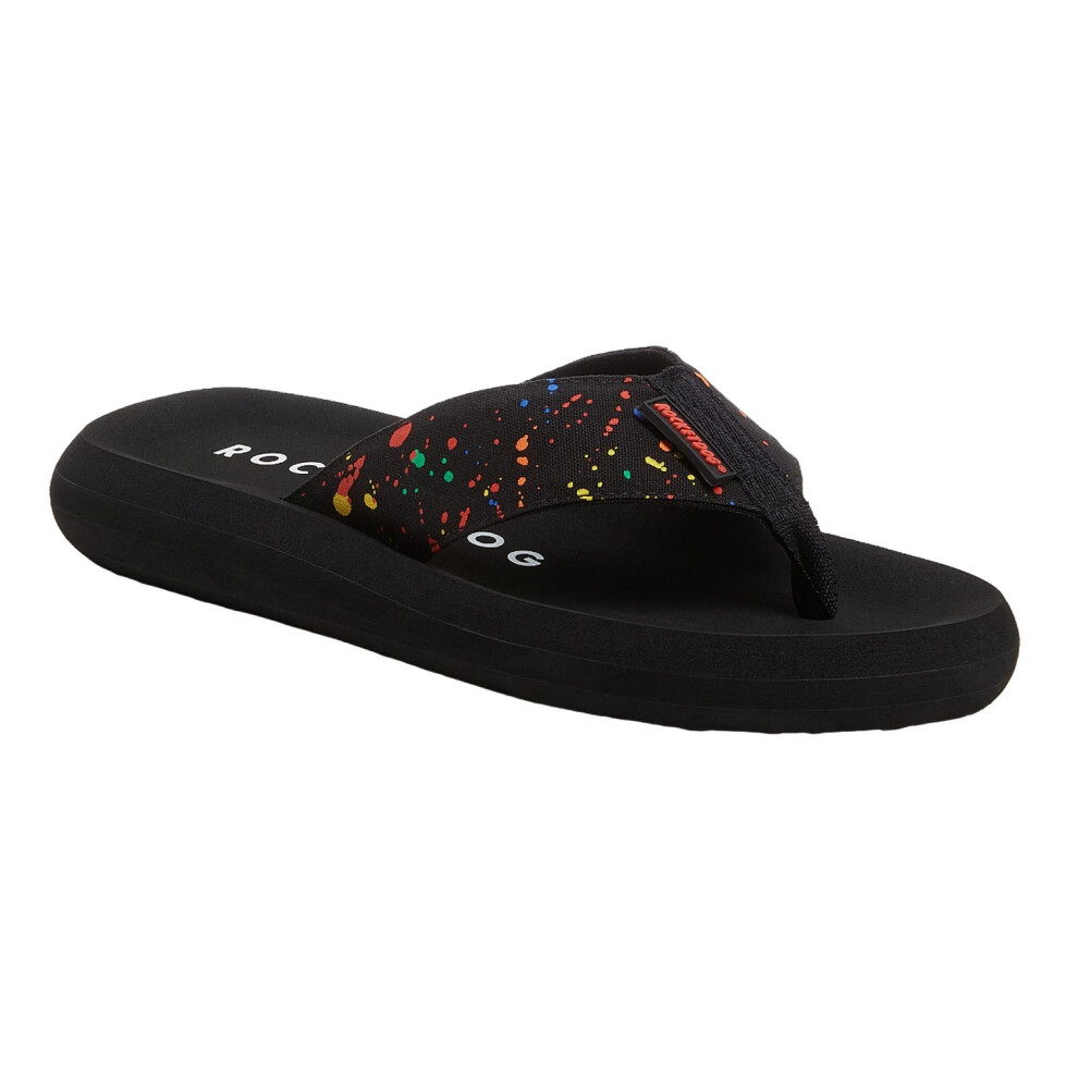 (6 UK, Black) Rocket Dog Womens/Ladies Spotlight Splash Flip Flops