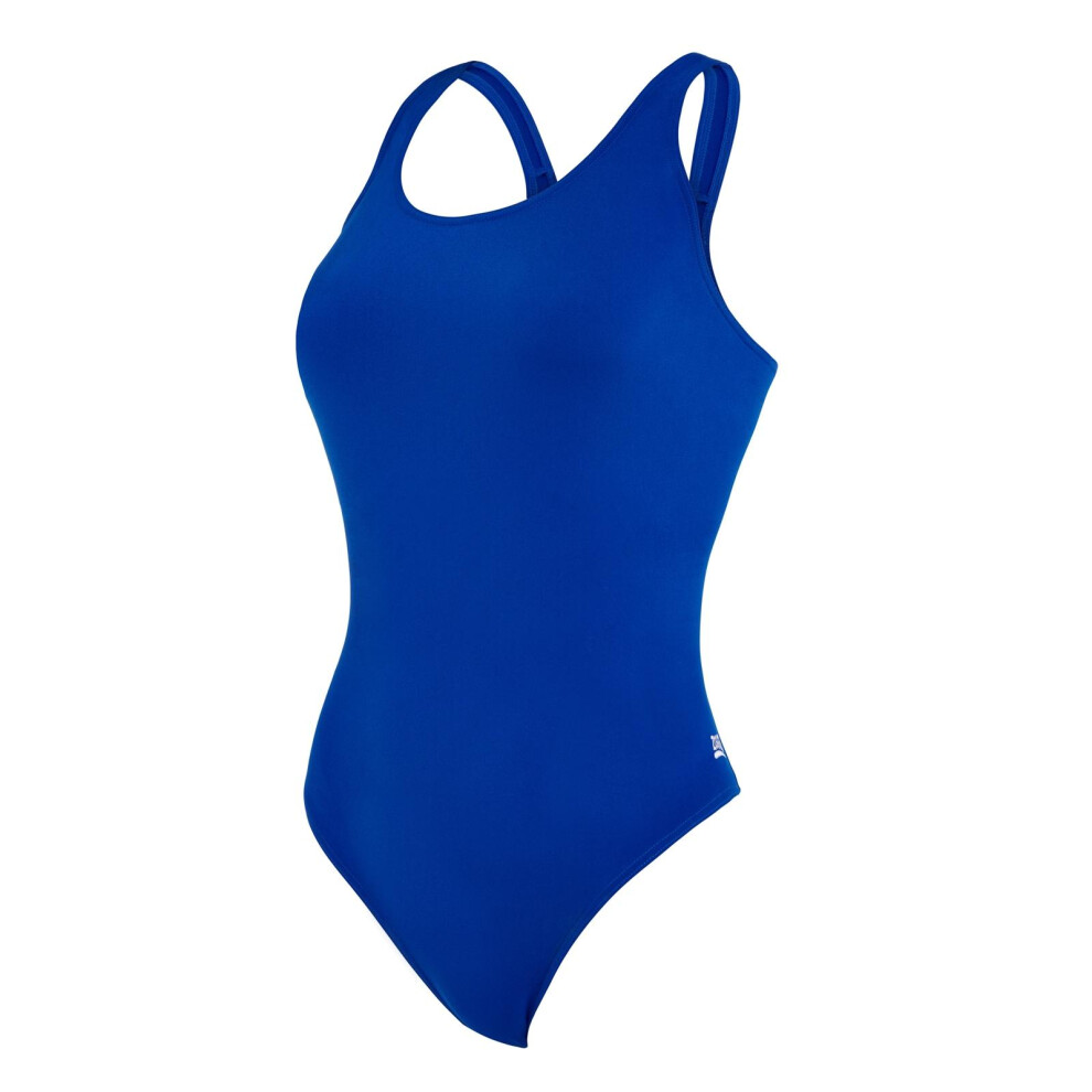 (12 UK, Royal Blue) Zoggs Womens/Ladies Cottesloe Powerback 2024 One Piece Swimsuit