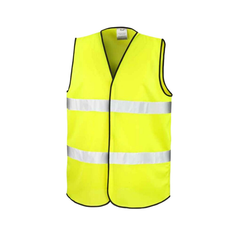 (L/XL, Fluorescent Yellow) Result Adults Unisex Core Motorist Hi-Vis Vest