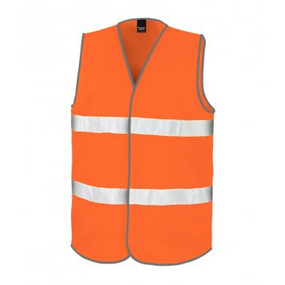 (XXL, Fluorescent Orange) Result Adults Unisex Core Motorist Hi-Vis Vest