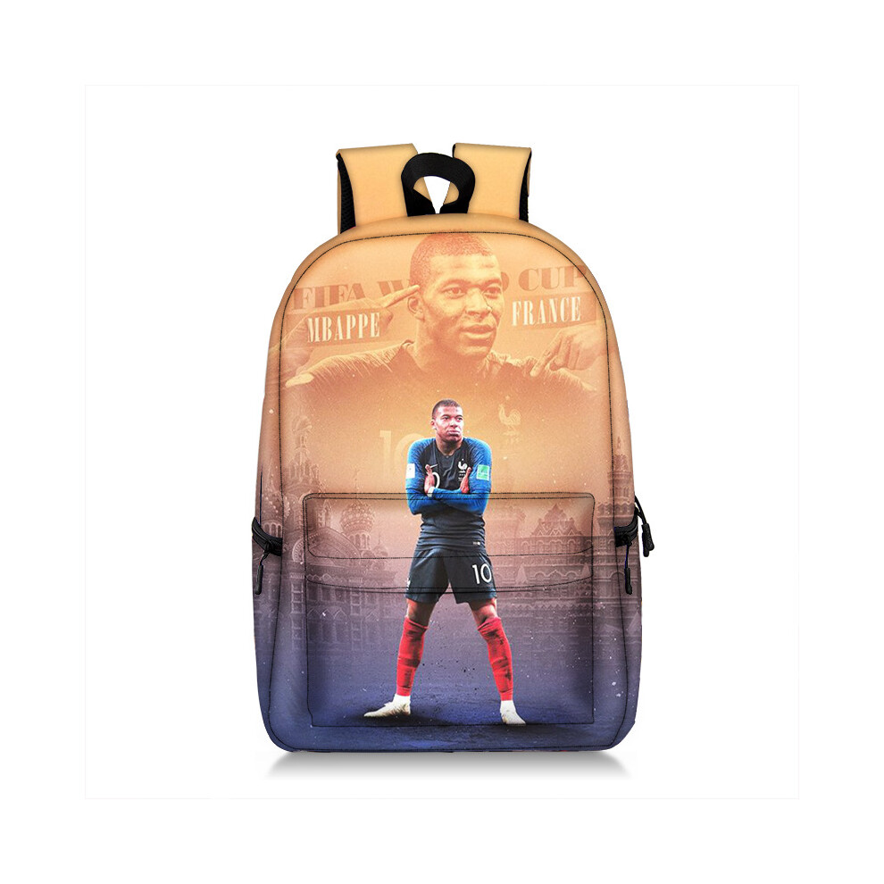 Dinamr (Style D) Argentina Backpack Messi School France Mbappe Bag Football Large Capacity Kids