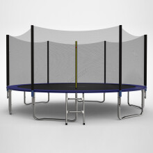 (14ft) GALACTICA Trampoline Set 6 8 10 12 14 FT Round Outdoor Safety Net Enclosure Ladder
