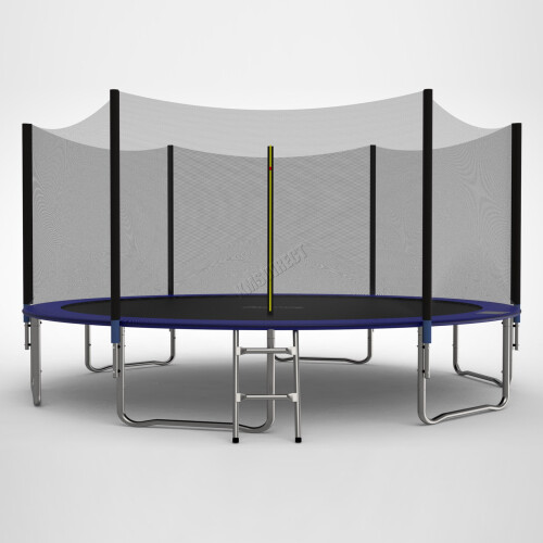 (14ft) GALACTICA Trampoline Set 6 8 10 12 14 FT Round Outdoor Safety Net Enclosure Ladder
