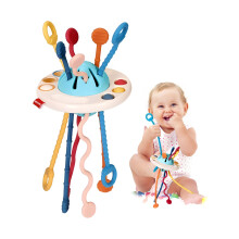 Magic Vault Montessori Travel Toys For 1 Year Old Kids Gifts, Baby Sensory Toys, UFO Pull String Toys For Fine Motor Skills, Birthday Gift For Kids