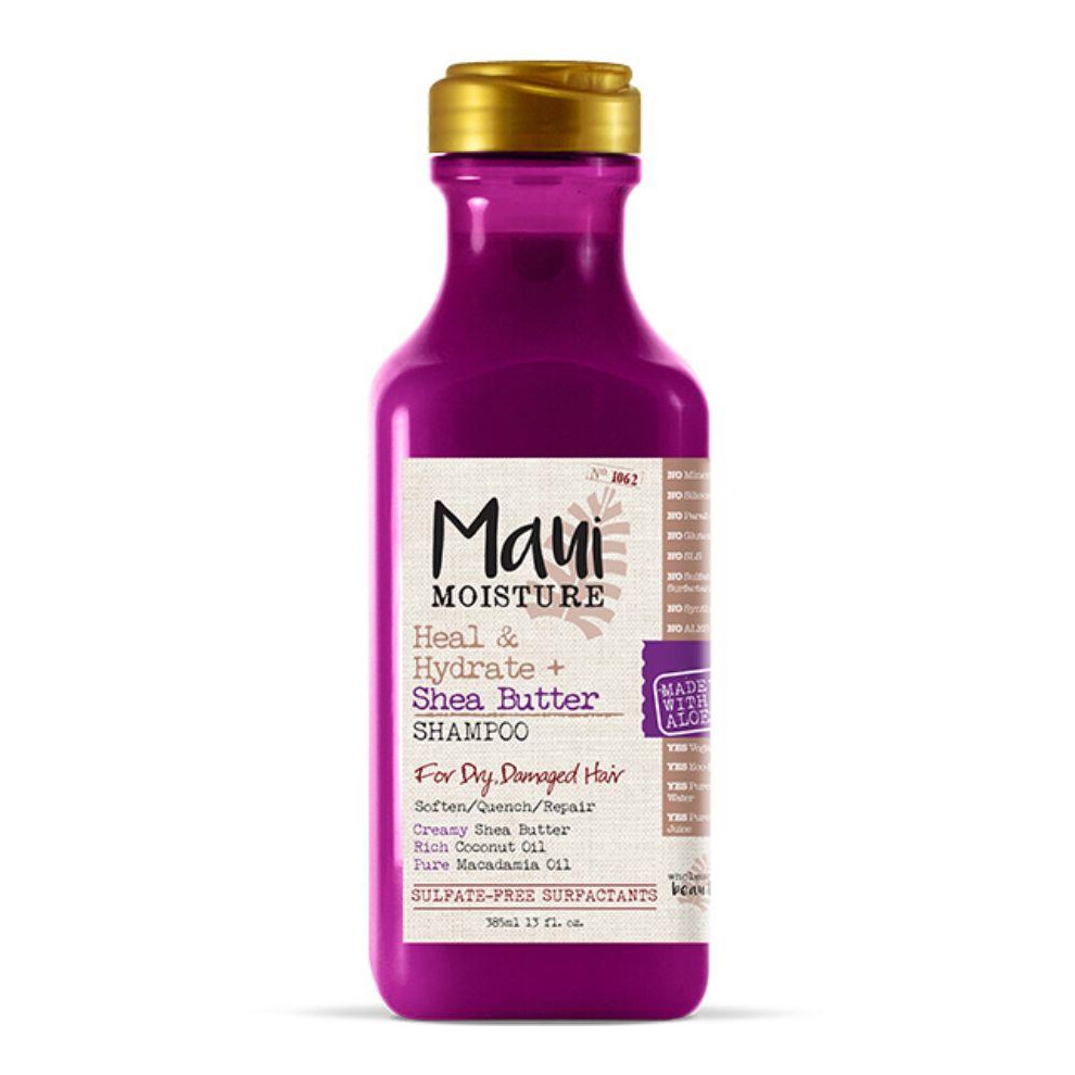 Maui Moisture Heal & Hydrate Shea Butter Shampoo Intense Moisture for Dry, Damaged Hair Nourish and Soften Hair 385ml