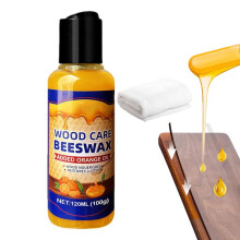 120ml Wax Honey Pure Natural Beeswax Wood Furniture Floor Polishing Leather Maintenance Waxing With Towel For Wood Floor Clean