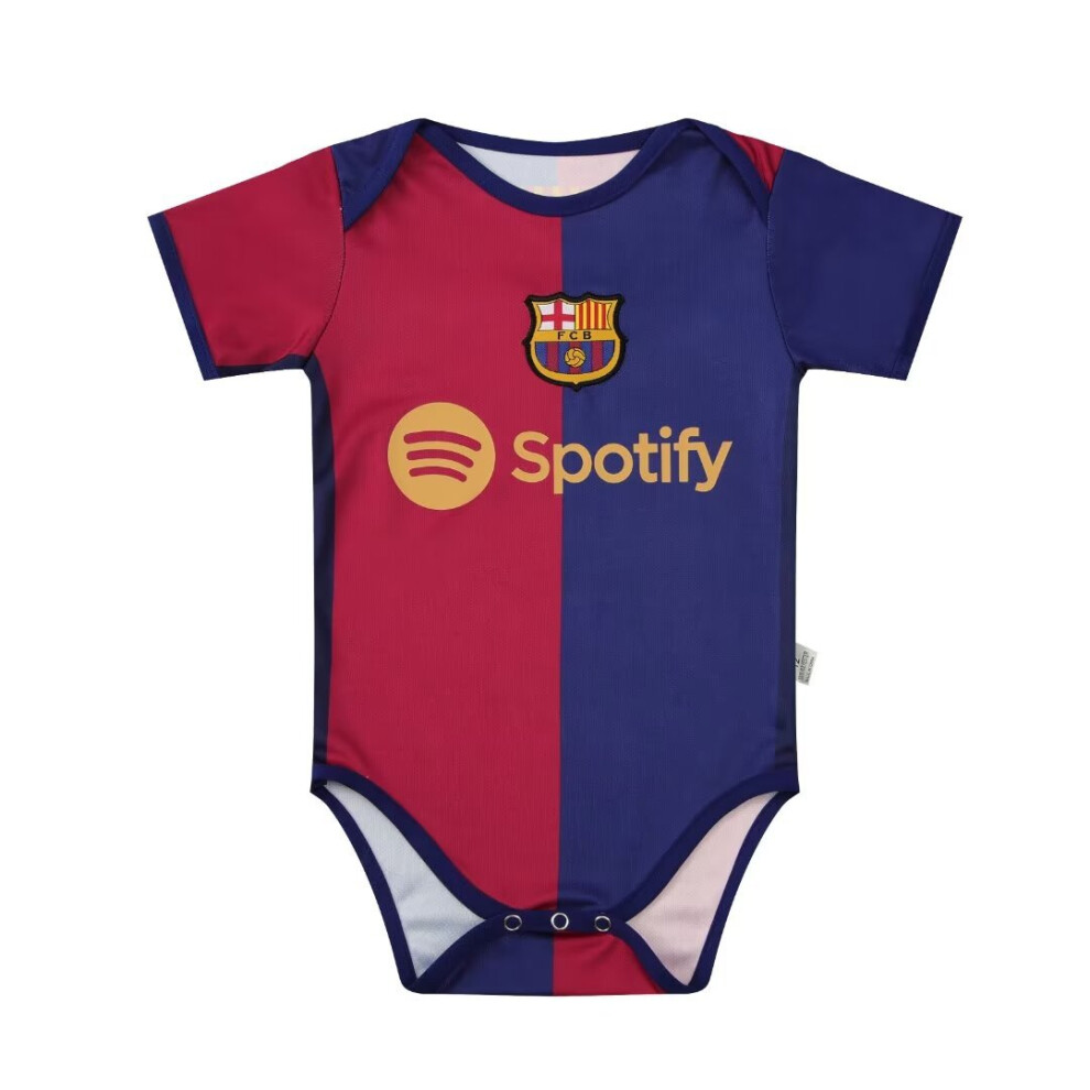 (FC Barcelona, 12) 24 Football Baby Crawling jumpsuit