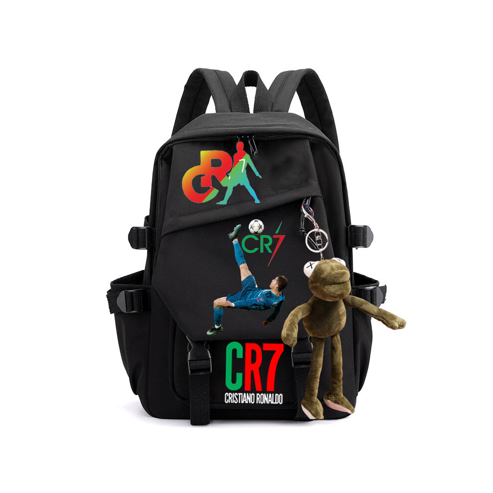 (A1) Football Star CR7 Ronaldo Children's Backpack School Schoolbag Travel Bag