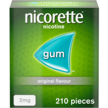Nicorette 2mg Gum Help to Quit Cigarettes , Original Flavoured
