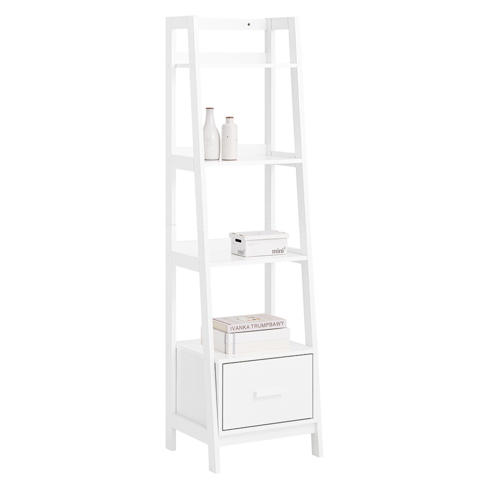 SoBuy® FRG116-K-W, Storage Display Shelving Unit Ladder Shelf Bookcase