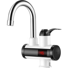3000W Instant Hot Water Faucet Electric Water Heater Tap with LED Digital Display Kitchen Bathroom Water Heating Faucet