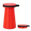 Red Portable Folding Telescopic Stool Adjustable Camping Chair 45cm 1