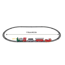 (283) Locomotive Train Toy Rail Train Model with Front Light and Sound Improve Hand-Eye Coordination Toy Model with Train Carriage