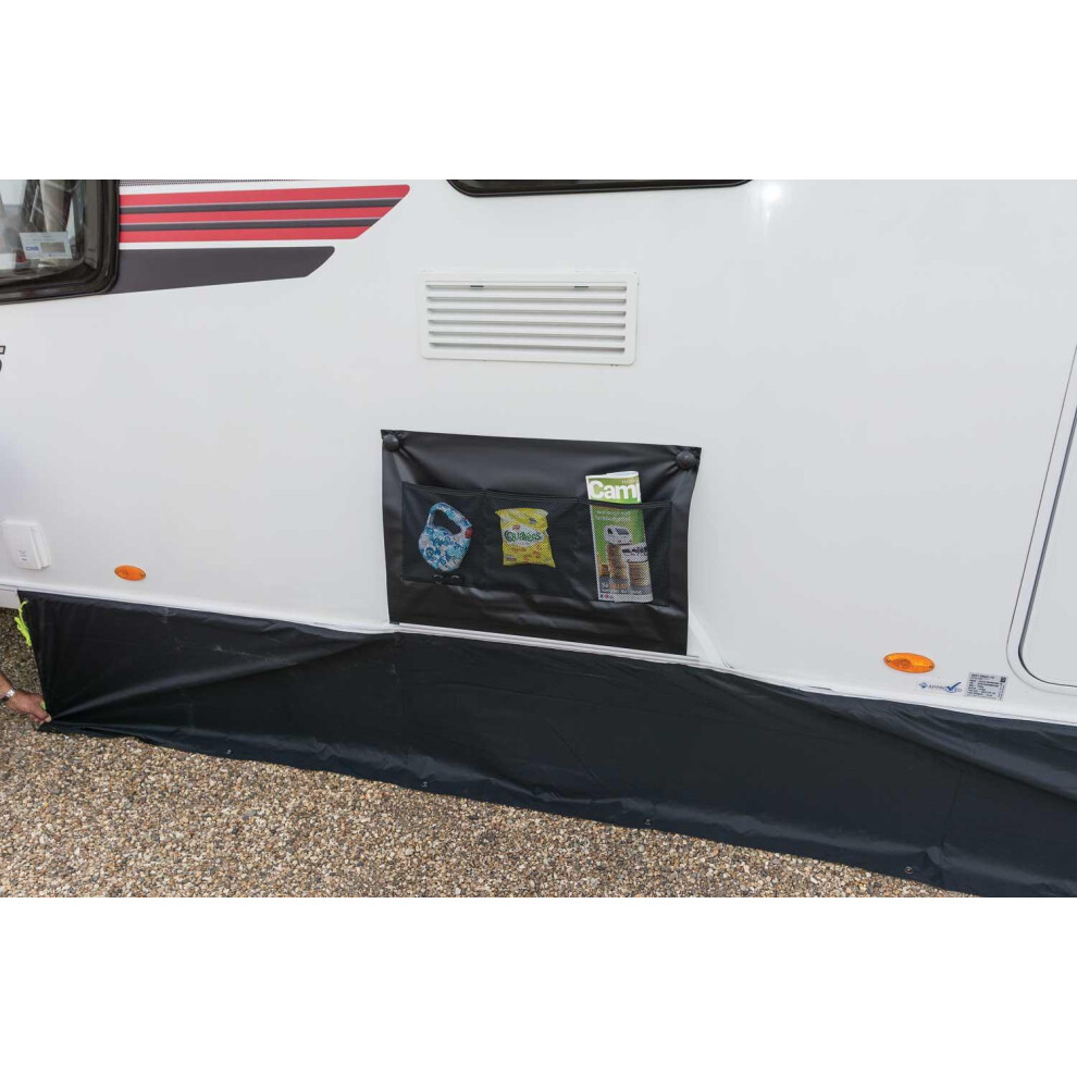 (Black) Dometic Limpet System Twin Axle Wheel Arch Cover Black 5060444793598