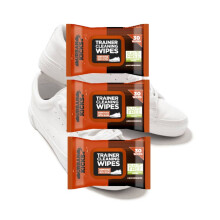 3x Biodegradable Trainer Shoe Cleaning Wipes Pack Of 30 Footwear Wipe