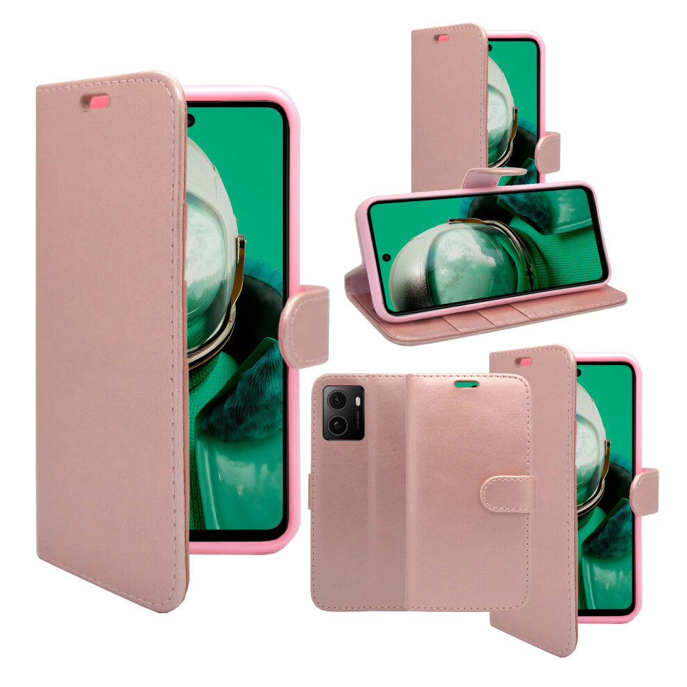 (Rose ) For Hmd Pulse Wallet Flip Pu Leather Case Gold 3476293621982