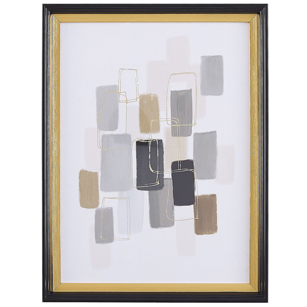 Framed Wall Print AREZA Abstract Motif 30 x 40 cm Multicolour