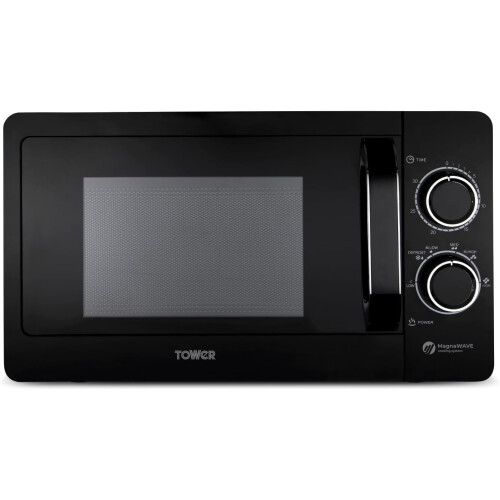 Tower Tower Solitaire Black Kettle Toaster T24042BLK Microwave & Canisters 1