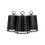 Tower Tower Solitaire Black Kettle Toaster T24042BLK Microwave & Canisters 13