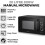 Tower Tower Solitaire Black Kettle 2 Slice Toaster & T24042BLK 20L Microwave 3