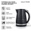Tower Tower Solitaire Black Kettle 2 Slice Toaster & T24042BLK 20L Microwave 5