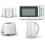 Tower Tower Solitaire White Kettle Toaster T24042WHT Microwave Canisters Set 1
