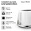 Tower Tower Solitaire White Kettle Toaster T24042WHT Microwave Canisters Set 6