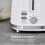 Tower Tower Solitaire White Kettle Toaster T24042WHT Microwave Canisters Set 8