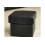 Valerie Black Leather Footstool 2